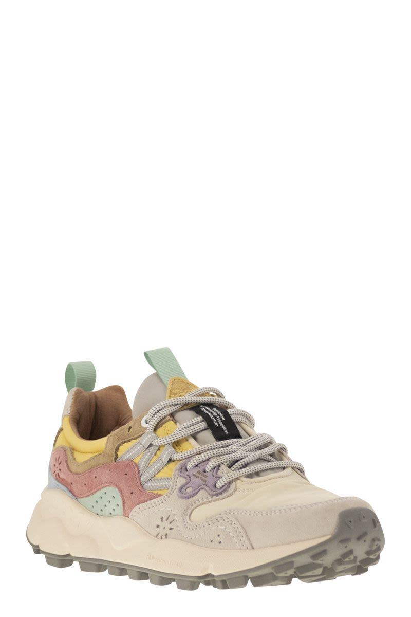 Flower Mountain Yamano 3 - Sneakers i mocka och tekniskt tyg