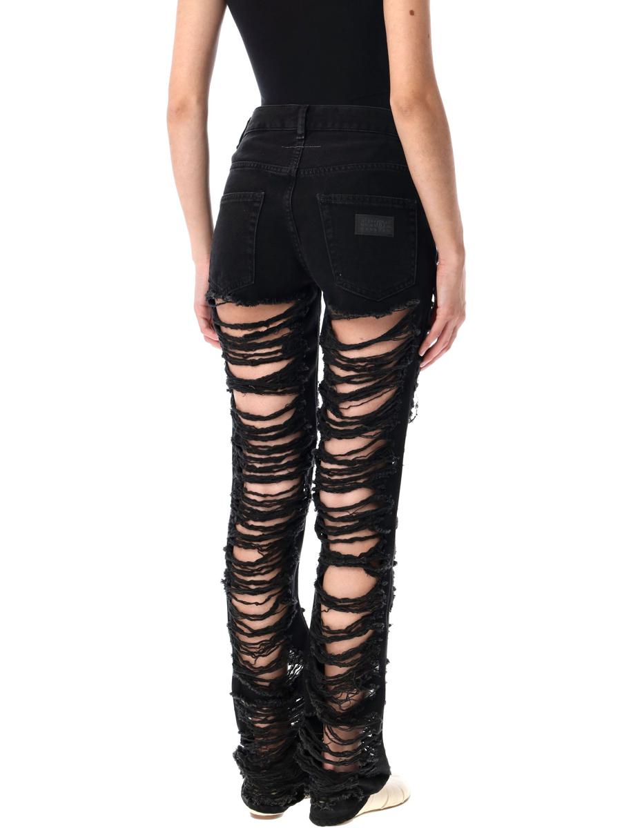 MM6 Maison Margiela slitna slim fit-jeans