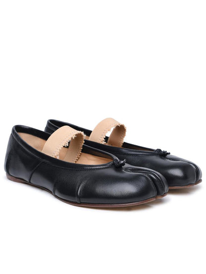 Maison Margiela 'Tabi' Black Nappa Ballet Flats