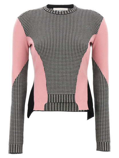 Alexander McQueen hundtandsmönstrad tröja