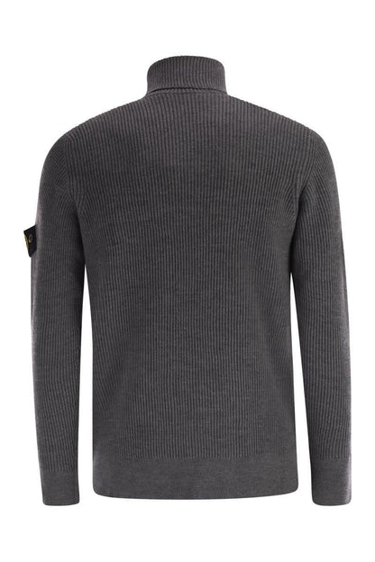 Stone Island Fint Ribbad Polotröja