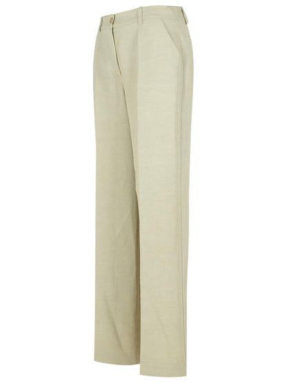 PAROSH Beige byxor i viskosblandning