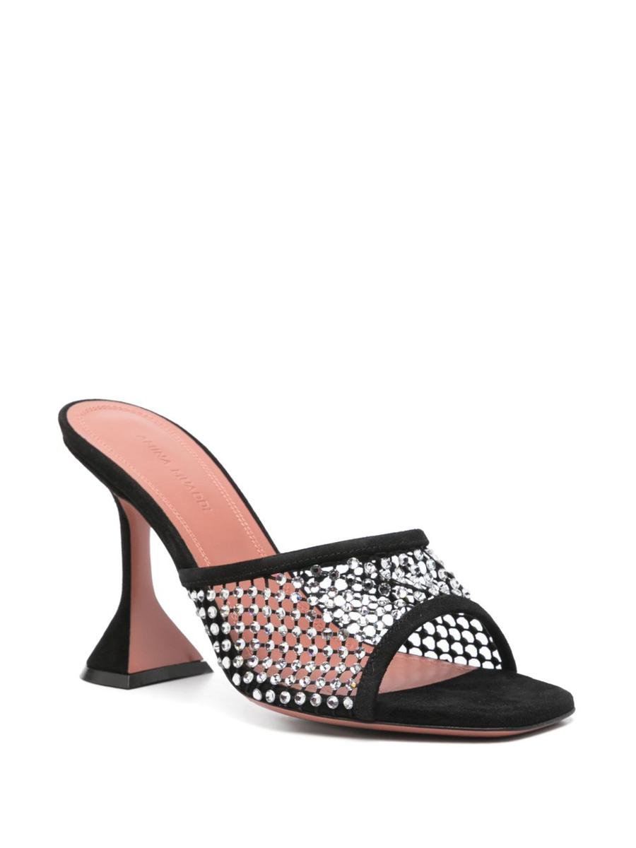 Amina Muaddi Lupita Crystal Mules
