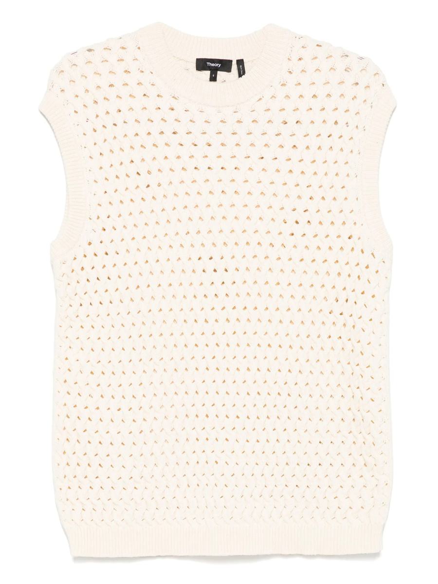 Theory Slvless Vest Cb.Round Kläder