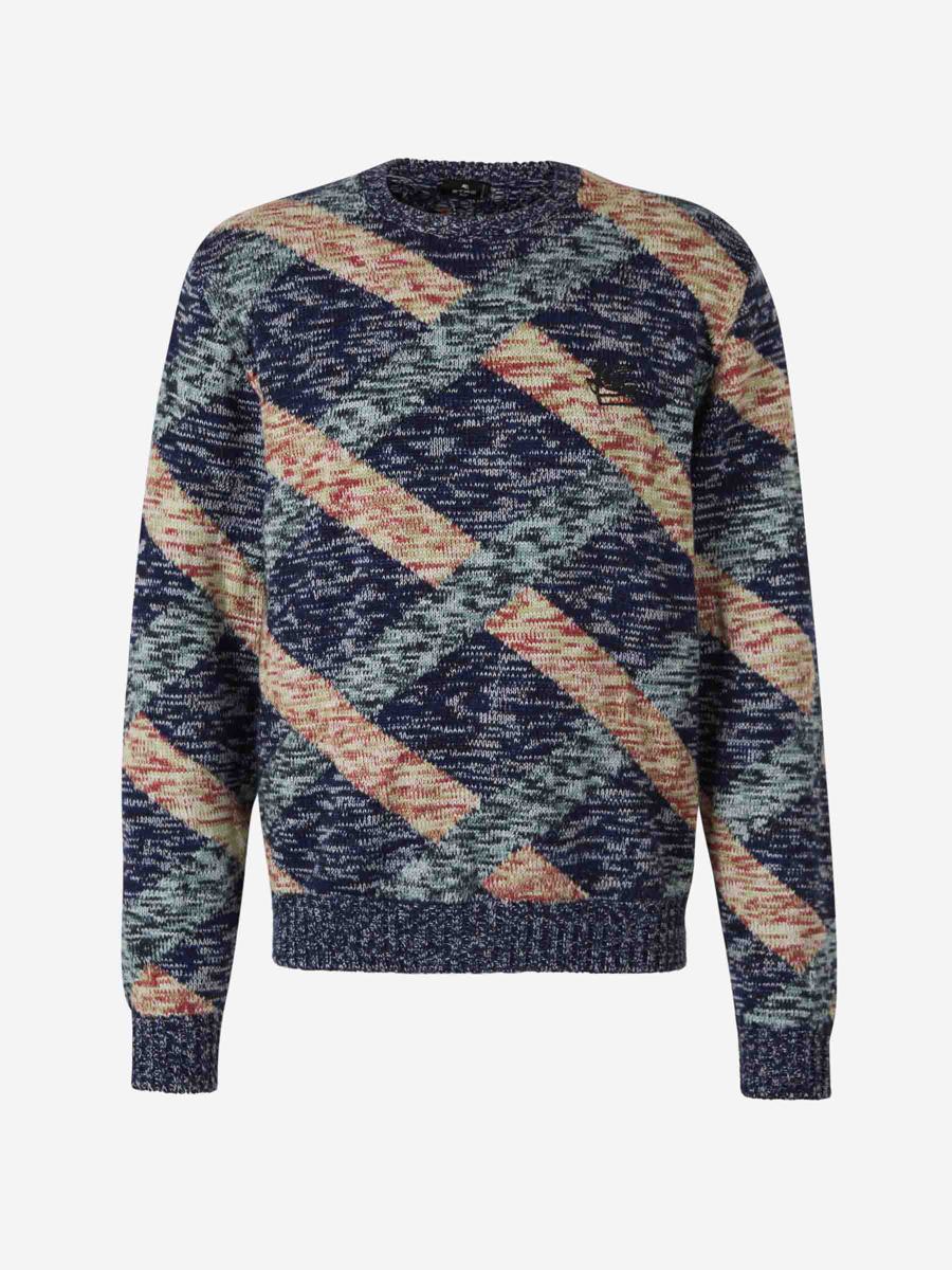 Etro stickad ulljersey
