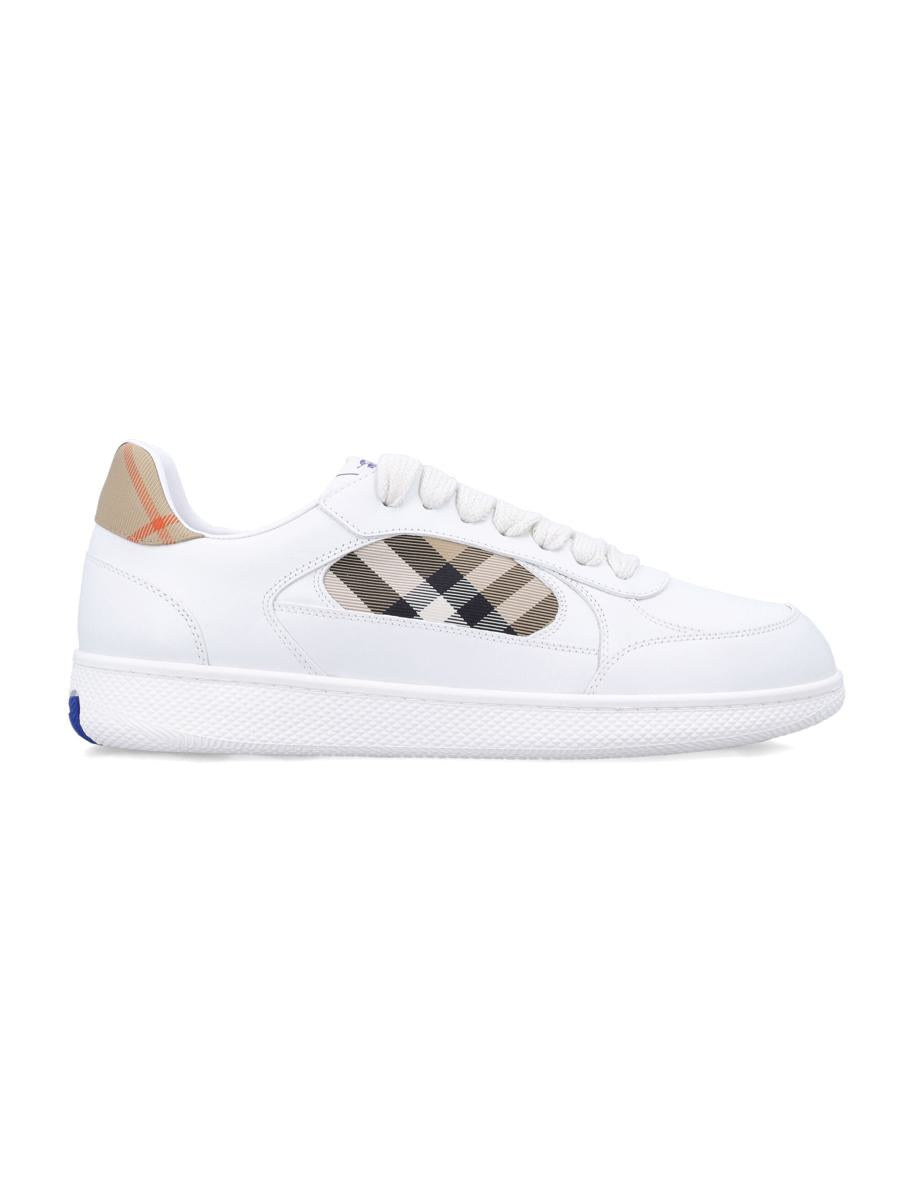 Burberry Läder- och Rutiga Terrace Sneakers