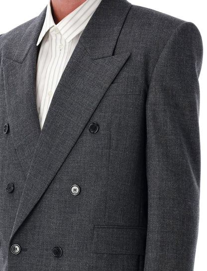 Saint Laurent Dubbelknäppt Ulljacka