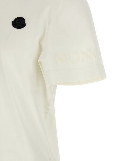Moncler-t-shirt med logotyp