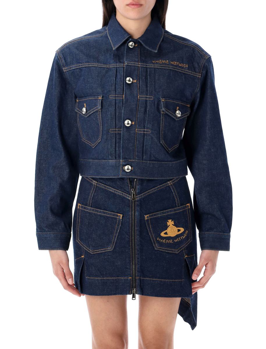 Vivienne Westwood Beskuren Marlene Jeansjacka