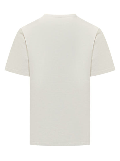 Jil Sander Vit T-shirt Med Minimalistisk Jil Sander-Logotyp