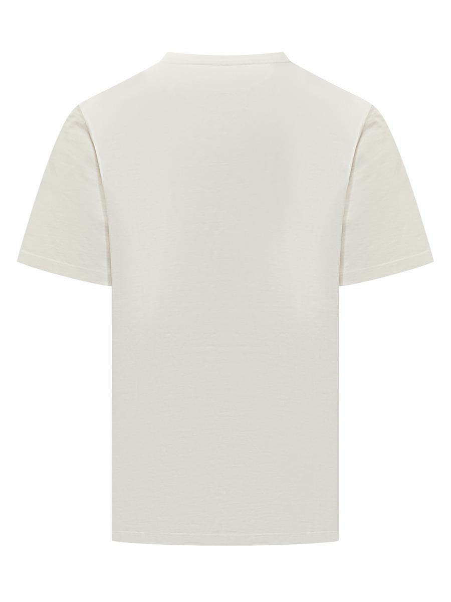 Jil Sander Vit T-shirt Med Minimalistisk Jil Sander-Logotyp