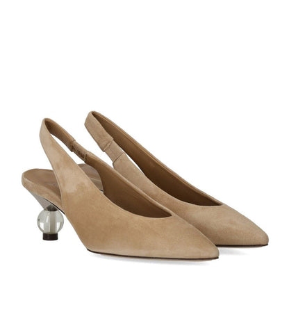 Weekend Max Mara Orma Beige Slingback Pumps