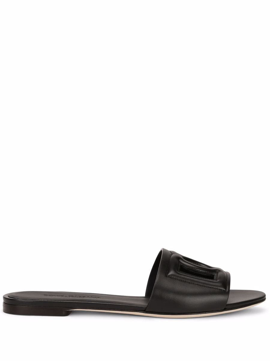 Dolce &amp; Gabbana Dg Logo Lädersandaler