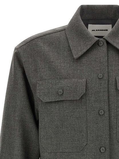 Jil Sander Canvas-skjorta