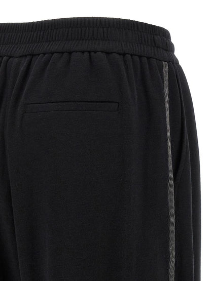 Brunello Cucinelli 'Shiny Trims' joggingbyxor