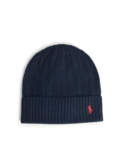 Polo Ralph Lauren Marinblå mössa i ullblandning