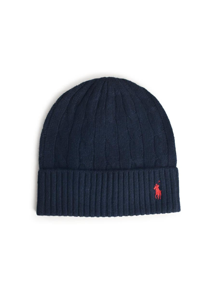 Polo Ralph Lauren Marinblå mössa i ullblandning