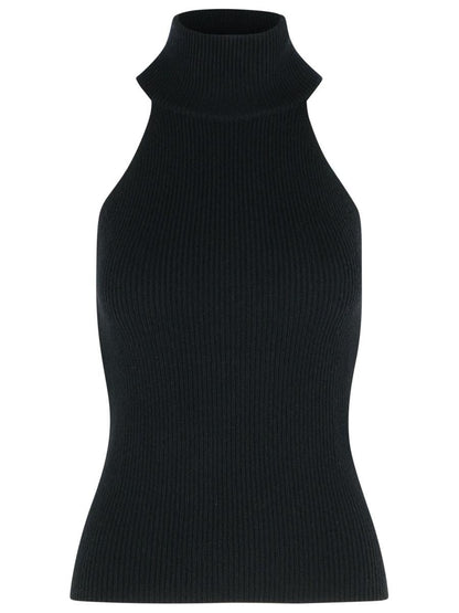 Lisa Yang 'Freya' Black Cashmere Top