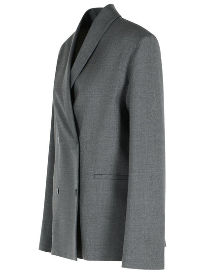 Loulou Studio 'Sancia' Graphite Virgin Wool Blazer