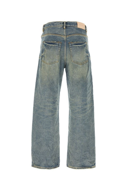 Lila märkesjeans
