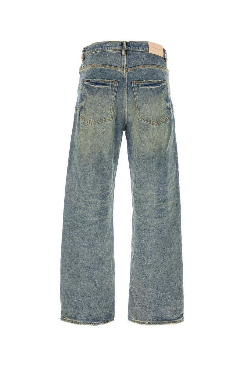Lila märkesjeans