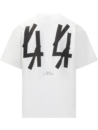 M44 Label Group Vit överdimensionerad T-shirt 44 Label Group