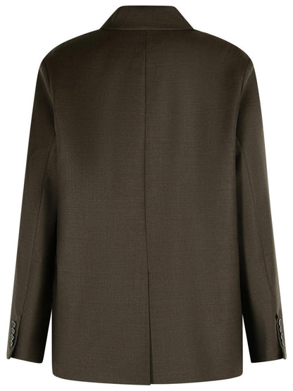 Loulou Studio 'Donau' Brun Kavaj i Virgin Wool