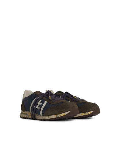 Premiata 'Lucy' Blå Sneakers i Läderblandning