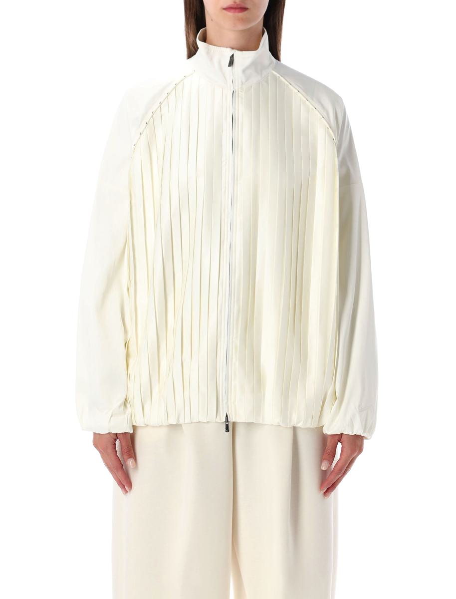 Nike Satin Plisserad Oversized Träningsjacka Sportkollektion